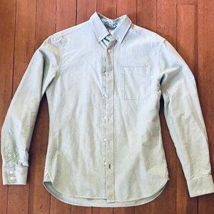 Boden Mens Small Light Sage Green Oxford Shirt
